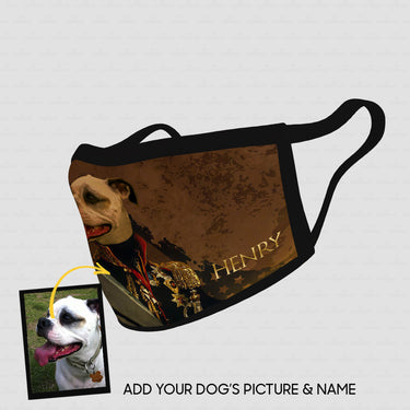 Personalized Dog Gift Idea - Royal Dog's Portrait 51 For Dog Lovers - Cloth Mask